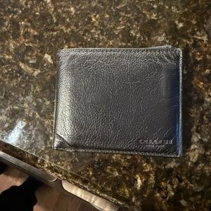 Black coach wallet mens